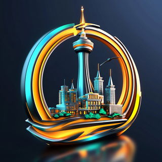 Floranarrative style, Midjourney V6.1: bold minimalist logo design for Istanbul city municipal services