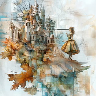 Chromogravure style, Midjourney V6.1: retro fairy-tale illustration