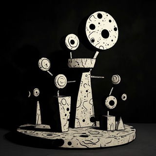 Gearfall Verticalism style, Midjourney V6.1: abstract 3D render