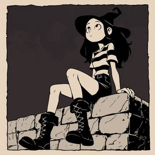 Gearfall Verticalism style, Midjourney V6.1: black-and-white manga comic strip