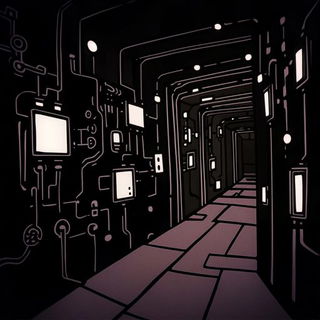 Gearfall Verticalism style, Midjourney V6.1: technical infrastructure blueprint schematics