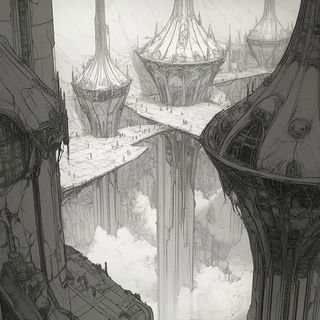 Charcoal Glaciera style, Midjourney V6.1: megacity with futuristic bioarchitecture