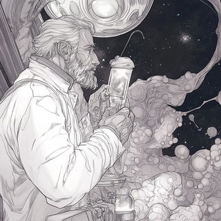 Charcoal Glaciera style, Midjourney V6.1: editorial illustration for popular scientific magazine cover