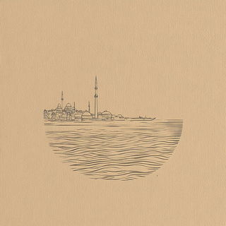 Fleckmarine style, Midjourney V6.1: bold minimalist logo design for Istanbul city municipal services