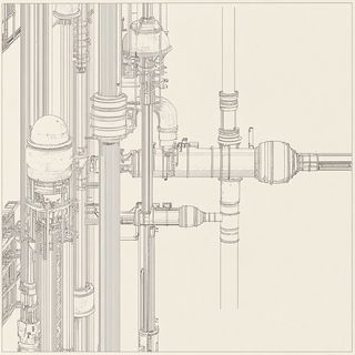 Fleckmarine style, Midjourney V6.1: technical infrastructure blueprint schematics