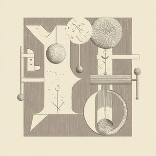 Fleckmarine style, Midjourney V6.1: typographic composition with large letters