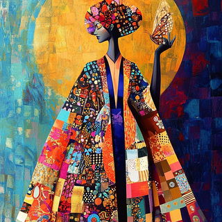 Adobe Coil House style, Midjourney V6.1: haute-couture fashion outfit