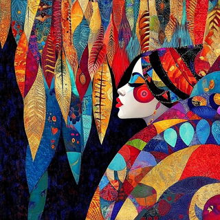 Adobe Coil House style, Midjourney V6.1: creative pattern composition