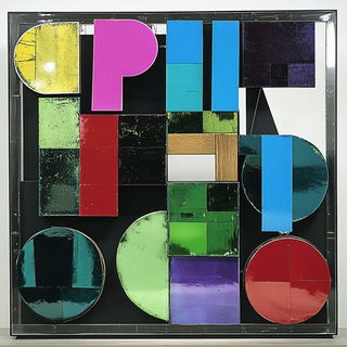 Panacea Toy Myth style, Midjourney V6.1: typographic composition with large letters