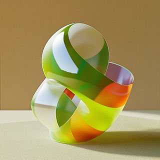 Festivalgouache style, Midjourney V6.1: abstract 3D render