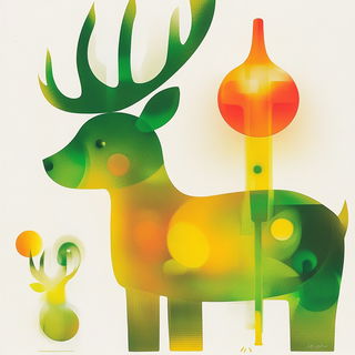Festivalgouache style, Midjourney V6.1: retro fairy-tale illustration