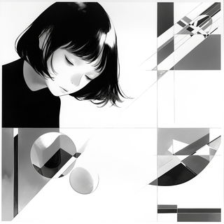 Festivalgouache style, Midjourney V6.1: black-and-white manga comic strip