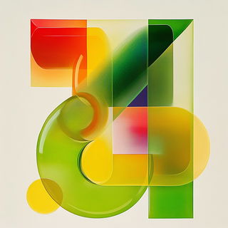 Festivalgouache style, Midjourney V6.1: typographic composition with large letters