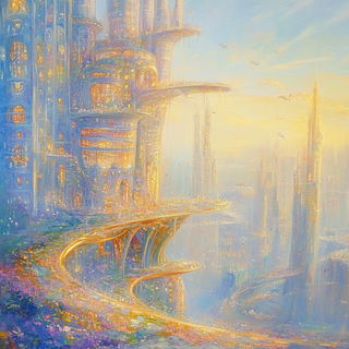 Cypress Broadsheet style, Midjourney V6.1: megacity with futuristic bioarchitecture