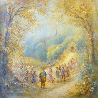 Cypress Broadsheet style, Midjourney V6.1: classical 18th-century oil painting