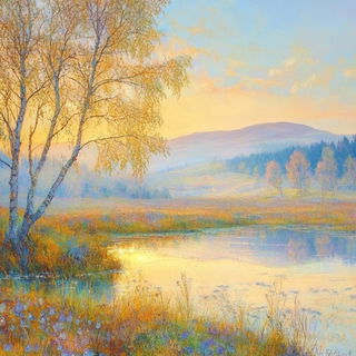 Cypress Broadsheet style, Midjourney V6.1: realistic landscape photograph of quiet dawn