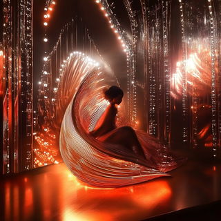 Carnivaleak style, Midjourney V6.1: abstract 3D render