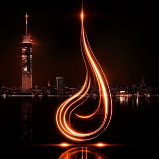 Carnivaleak style, Midjourney V6.1: bold minimalist logo design for Istanbul city municipal services