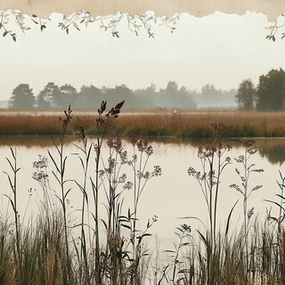 Maquette Couture style, Midjourney V6.1: realistic landscape photograph of quiet dawn