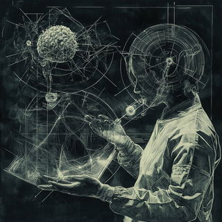 Ceramotype style, Midjourney V6.1: editorial illustration for popular scientific magazine cover