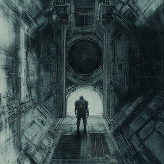 Ceramotype style, Midjourney V6.1: cinematic shot from sci-fi movie