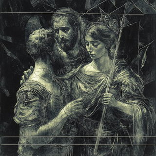 Ceramotype style, Midjourney V6.1: classical 18th-century oil painting