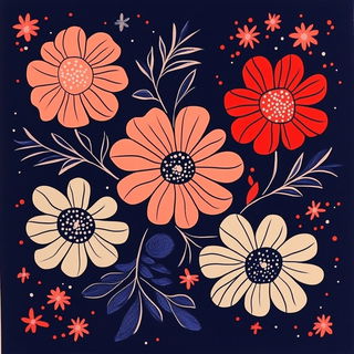Peachwater Pageant style, Midjourney V6.1: traditional folk art