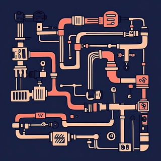 Peachwater Pageant style, Midjourney V6.1: technical infrastructure blueprint schematics