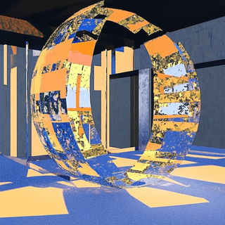 Peakletter style, Midjourney V6.1: abstract 3D render