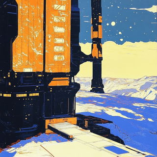 Peakletter style, Midjourney V6.1: cinematic shot from sci-fi movie