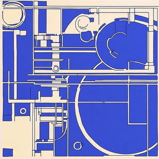 Peakletter style, Midjourney V6.1: technical infrastructure blueprint schematics