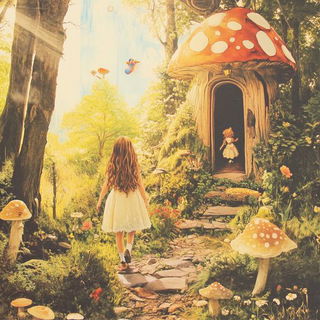 Orravik Residency style, Midjourney V6.1: retro fairy-tale illustration