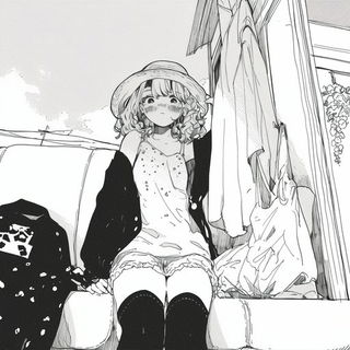 Orravik Residency style, Midjourney V6.1: black-and-white manga comic strip