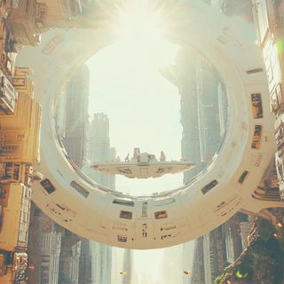 Orravik Residency style, Midjourney V6.1: cinematic shot from sci-fi movie