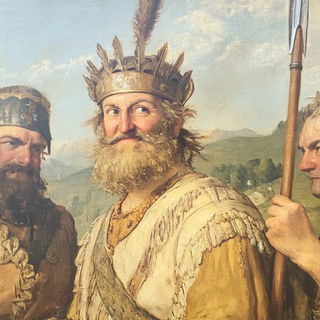 Orravik Residency style, Midjourney V6.1: classical 18th-century oil painting