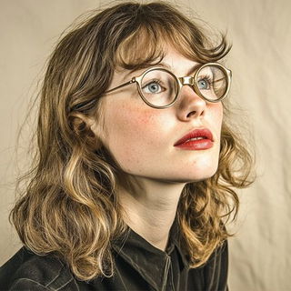 Pilgrimflotilla style, Midjourney V6.1: photographic portrait of female protagonist