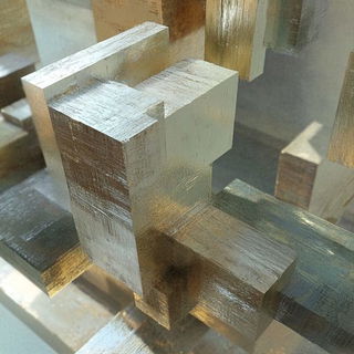 Solar Slat Impressions style, Midjourney V6.1: abstract 3D render