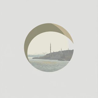 Solar Slat Impressions style, Midjourney V6.1: bold minimalist logo design for Istanbul city municipal services