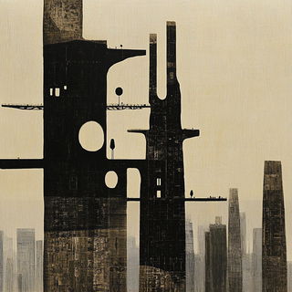 Cerulean Veilcut style, Midjourney V6.1: megacity with futuristic bioarchitecture