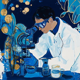 Redgold Kinetics style, Midjourney V6.1: editorial illustration for popular scientific magazine cover