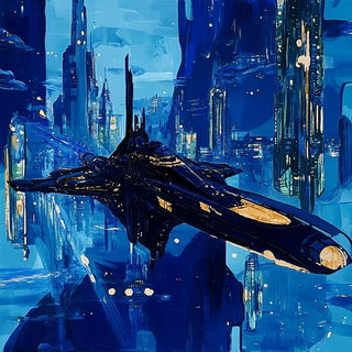 Redgold Kinetics style, Midjourney V6.1: cinematic shot from sci-fi movie