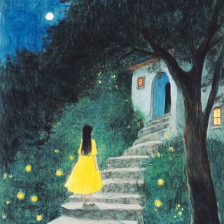 Glyptoptics style, Midjourney V6.1: retro fairy-tale illustration