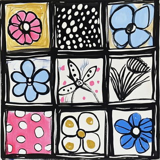 Coralwing Posterism style, Midjourney V6.1: creative pattern composition