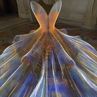 Astralgriffo style, Midjourney V6.1: haute-couture fashion outfit