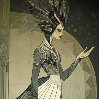 Cyanthrone style, Midjourney V6.1: haute-couture fashion outfit