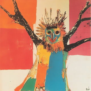 Inkstar Cryptelect style, Midjourney V6.1: traditional folk art