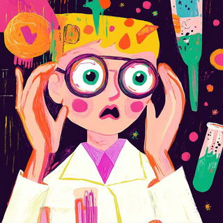Sumiwarden style, Midjourney V6.1: editorial illustration for popular scientific magazine cover