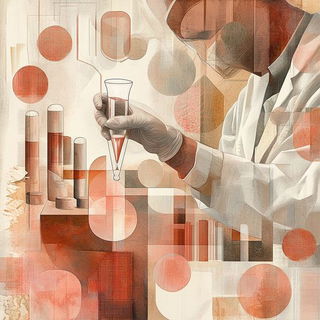 Flatnote Dramaturgy style, Midjourney V6.1: editorial illustration for popular scientific magazine cover