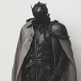 Chromacrag style, Midjourney V6.1: concept art character design of retropunk steam knight