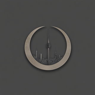 Chromacrag style, Midjourney V6.1: bold minimalist logo design for Istanbul city municipal services
